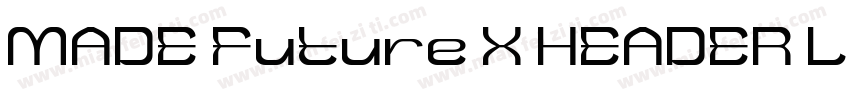 MADE Future X HEADER Light字体转换